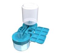 Cleaner de pincel de pintura, lavadora de pintura circulante automática 4 en 1 con paleta y soporte de herramientas de, suministros de con portavasos para niños para principiantes de