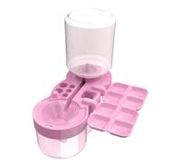 Cleaner de pincel de pintura, lavadora de pintura circulante automática 4 en 1 con paleta y soporte de herramientas de, suministros de con titular de drenaje para principiante de arti