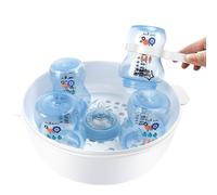 Cleaner de vapor de microondas: limpiador de biberones, caja de limpieza reutilizable | Vaporizador resistente a la alta temperatura, adecuado para el almacenamiento de la lactancia, el portabitros y