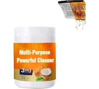 Cleaner potente multipropósito para cocina, spray de grasa degrase de cocina de servicio pesado, pasta de limpieza de aceite de coco para grifos, azulejos, horno, eliminación efectiva (1, 260g)