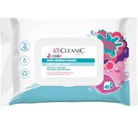 Cleanic Junior Papel Higiénico Húmedo - desechable por el inodoro - combinación de papel húmedo y toallitas - limpia y refresca la zona íntima - aroma a chicle - Aloe Vera - Pantenol - 40 unidades