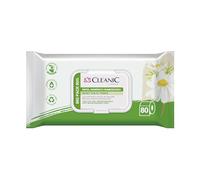 Cleanic Papel Higiénico Hidratado - (80 Piezas) Papel Higiénico - con Extracto de Manzanilla - Desechable - Toallitas Humedecidas para Limpieza Íntima - Apto para Pieles Sensibles - 80 Piezas