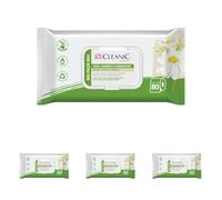 Cleanic Papel Higiénico Hidratado - (80 Piezas) Papel Higiénico - con Extracto de Manzanilla - Desechable - Toallitas Humedecidas para Limpieza Íntima - Apto para Pieles Sensibles - 80 Piezas