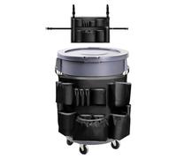 Cleaning Bag - 29.5x19.7 Inches Housekeeping Tools Bag, Waist Tool Organizer, Heavy Duty Cleaning Supplies Carrier For Home Garage School Office Commercials Industrials Accessories