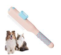 Cleaning Cat Comb, Slip Grooming Tool, Metal Teeth Brush for Shedding, Pet Hair Removal Comb, Cat Care Accessory with Ergonomic Handle, Grooming Supplies for Dogs Puppies Animals