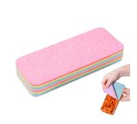 Cleaning Cloth, Microfiber Sponges, 12 Fiber Layer Dish Towels, Peelable Reusable Washing Cleaner, Dish Towel for Non-Scratch Scrub Rags, Kitchen, Bathroom, 17 x 7 x 2.5 cm