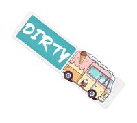 Cleaning Dishwasher- Dirt Indicator Magnet, Dishwasher Magnet | Waterproof Non-Scratch Easy To Read - Clean Dirty For,for Home Apartment Kitchen Decor Washing Machine Fridge Microwave Oven