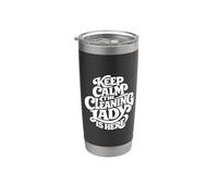 Cleaning Lady is Here - Funny Housekeeping Vaso térmico de acero inoxidable de doble pared
