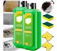 Cleaning Milk House Cleaner,Powerful Multifunctional Concentrated Cleansing Lotion,All-Purpose Heavy Oil Stain Cleaner Kitchen,for Range Hood,Oven,Pots