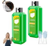 Cleaning Milk House Cleaner - Powerful Multifunctional Concentrated Cleansing Lotion for Kitchen Heavy Oil Stains, Tough Grease & Stubborn Dirt Removal (2 Pcs)