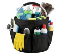 Cleaning Organizer - Portable Cleaning Organizer, Carry Handle with Reinforced Base, Foldable Utility Bag, Heavy-Duty 17l Folding Organizers, Cleaner Product Holder for Housekeeping