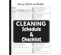 Cleaning Schedule and Checklist: All-in-One House Cleaning Tracker, Decluttering Journal | Undated Daily, Monthly & Weekly Schedule | Ideal for Busy Moms, Minimalists, and Clean Home Lovers