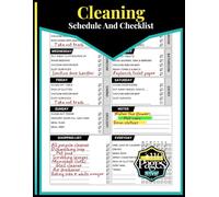 Cleaning Schedule And Checklist: Daily Weekly & Monthly House Cleaning Planner For Adults, Kids, Teens And Housekeeper | 110 Pages, 8.5"x11"