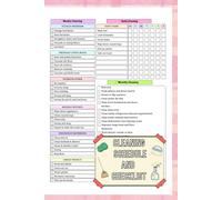 Cleaning Schedule and Checklist: Daily, Weekly & Monthly House Cleaning Planner, Keep Your Home Clean, Organized, and Clutter-Free Every Day