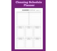 Cleaning Schedule Planner: Weekly & Daily House Cleaning Checklist Organizer