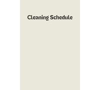 cleaning schedule planner: Weekly & Daily House Cleaning Checklist Organizer