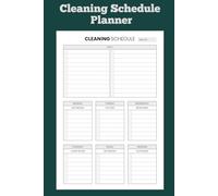 Cleaning Schedule Planner: Weekly & Daily House Cleaning Checklist Organizer