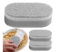 Cleaning Sponges Set - 3pcs Household Scouring Pads Wash Scrub Pads Perfect for Kitchen Bathroom Sink Bathtub Floor Home Apartment Farmhouse | Multi Surfaces Cleaning Pad for Daily Use