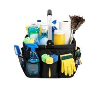 Cleaning Supply Caddy - 20L Foldable Storage Basket, Waterproof Housekeeping Organizer with Comfort Handle, Portable Tool Tote for Bathroom Kitchen Garden and Efficient Home Maintenance