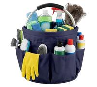 Cleaning Tote | 17L Folding Waterproof Oxford Comfortable Organizer with Handles,Endurable Materials Cleaning Product Organizer - For Housekeepers Housekeeping Detailing Repair