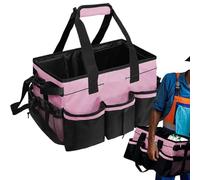 Cleaning Tote, Utility Organizer, Portable, Multiple Compartments, Comfortable Handle, Ideal for Janitorial Work, Travel Storage, Bathroom Supplies, Dorm, College Use