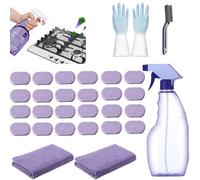 Cleanlix Cleaner, spray de limpieza Cleanlix, limpiador Cleanlix para eliminación instantánea de manchas, sistema de limpieza multiusos Cleanlix con tabletas de limpieza multiusos (4 x CleanLix)