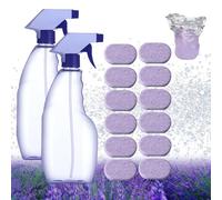 Cleanlix Cleaning Spray, 2024 New Cleanlix Cleaner for Instant Stain Removal, CleanLix The All-In-One Solution For Every Stain, Spray Bottle & Effervescent Tablet Set, Lavender Scent (2PCS+12Pills)