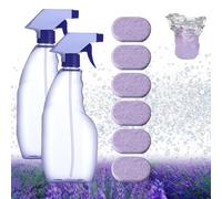 Cleanlix Cleaning Spray, 2024 New Cleanlix Cleaner for Instant Stain Removal, CleanLix The All-In-One Solution For Every Stain, Spray Bottle & Effervescent Tablet Set, Lavender Scent (2PCS+6Pills)