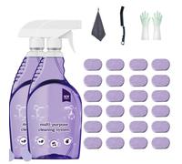 Cleanlix Cleaning Spray, Cleanlix Cleaner, Cleanlix Cleaning Spray With Concentrated Cleaning Tablets, Multi Purpose Cleaning Spray For Every Stain (2 Bottle+24 Cleaning Tablets)