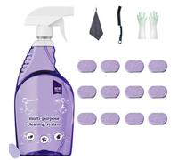 Cleanlix Cleaning Spray, Cleanlix Cleaner, Cleanlix Cleaning Spray With Concentrated Cleaning Tablets, Multi Purpose Cleaning Spray For Every Stain (1 Bottle+12 Cleaning Tablets)