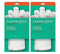 Cleanlogic - Guantes de baño exfoliantes - 2 unidades