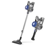 CLEANmaxx AeroTec 400 - Aspiradora inalámbrica 2 en 1, sin Bolsa y con Potente Motor de 400 W, batería de 35 Minutos, Incluye Filtro EPA-11 y Soporte de Pared