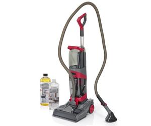 CLEANmaxx AquaStream Plus Duo - Limpiador de alfombras 3 en 1 para alfombras, suelos duros y como dispositivo limpiador de tapicería, aspiradora de aire caliente y húmedo con set de accesorios XXL