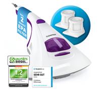 CLEANmaxx Aspirador de ácaros Aspirador de ácaros Limpiador de colchones Luz ...