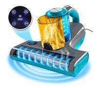 CLEANmaxx Aspirador de ácaros Aspirador de ácaros Limpiador de colchones Luz ...