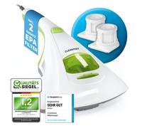 CLEANmaxx Aspirador de Ácaros Luz UV-C Filtro HEPA Colchones Aspirador Sin Bolsa