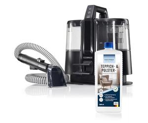 CLEANmaxx Aspirador de lavado a batería Pro 22 V - Dispositivo limpiador de tapicería incluye limpiador de alfombras Medio, aspiradora en seco y húmedo con doble depósito | Aspirador húmedo