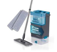 CLEANmaxx Confort DuoTank - Juego de 2 mopas de Repuesto con depósitos extraíbles, fregona con Agua Fresca y Sucia separada 100% higiénicamente | Zonas de Lavado y Secado