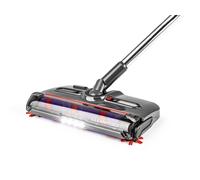 CLEANmaxx Escoba inalámbrica con batería | Cepillo de Suelo con 1.200 RPM y 4 cepillos | Incluye luz LED | Sistema Anti-Pelo Pelo de Animales | 60 min de autonomía | para alfombras