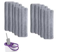 Cleanmaxx - Juego de 10 piezas de repuesto para fregona, para limpieza del suelo, 10 unidades para limpieza del hogar, muy absorbente y duradero para suelos limpios