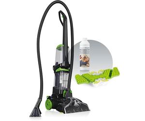 CLEANmaxx limpiador de alfombras y suelos duros para limpiar casi todos los suelos duros y refrescar alfombras y muebles tapizados | aspirador incl. champú para alfombras