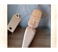 Cleanprince 70 cm XXL Calzador Claro Madera Arce Mann Excursionistas Vater Abuelito Forma Ergonómica Tallado a Mano en Alemania