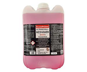 CleanPrince Limpiador ultrasónico de 10 litros, ácido, limpiador ultrasónico, concentrado de metales no ferrosos, aluminio, zinc, cobre, limpieza de monedas, lavadoras ultrasónicas, superficies