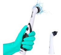 CleanRite® Cepillo Eléctrico de Limpieza | Cepillo Rotativo para Hogar con 2 Cabezas | 10,000 RPM | Powerbrush Multifuncional para Baño, Cocina, Horno, Auto