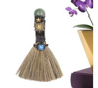 Cleansing Healing Supplies, Home Decoration for Meditation Room Apartment Yoga Bathroom Bedroom Dormitory Den Restaurant | Halloween Brooms - Compact Handmade Altar Healing Crystal Broom Stick -