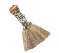 Cleansing Healing Supplies, Home Decoration for Meditation Room Apartment Yoga Bathroom Bedroom Dormitory Den Restaurant | Halloween Brooms - Compact Handmade Altar Healing Crystal Broom Stick -