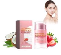 Cleansing Mask Stick Maschera All'fragola per Il Viso, Maschera Facciale Detergente Profonda, Maschera Di Argilla Purificante Con Bastoncino, Detergente Profondo per I Pori Del Viso
