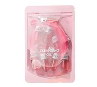 Cleansing Oil Pads, Natural Deep Makeup Remover, 10 Portable Wipes with Sturdy Formula, Beauty Care System with Compact Design, Smooth Skin Purifying Aid, Essential Companion for College Students