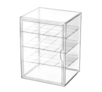 Clear Acrylic Container, Large Bread Storage Box, 15.7x11.8 Inch Display Case with Hinged Door, Transparent Food Bin, Countertop Organizer with Modern Style, Bread Storage for Pantry and Fridge