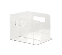 Clear Acrylic Letter Holder - PET Durable Vertical Desktop File Sorter, Spacious Thickened Bottom Rack, Transparent Modern Paper Organizer, Sleek Purse Wallet Display For Office Desk Home